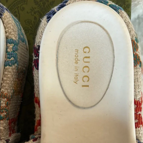 COPY - Gucci Angelina platform multicolor canvas monogram GG slide sandals - Picture 3 of 10